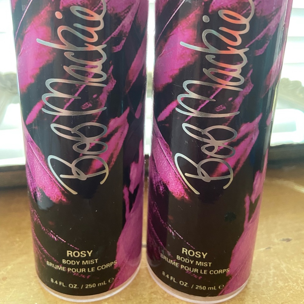 SELLING TWO BOTTLES ONLY AS COLLECTIBLES Bob Mackie Rosy body mist 8.4ox x TWO